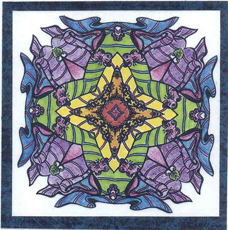 Kaleidoscope Stamping - Jim Stephan's Rubber Art Ink