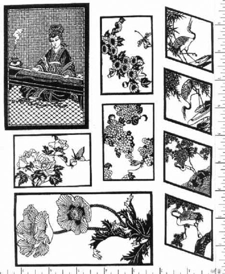 Jim Stephan Rubber Ink Art - 10: Chinese Screens