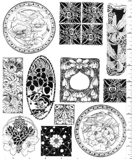 Jim Stephan Rubber Ink Art - 26: Circles & Squares